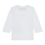 Dsquared2 Shirt Girocollo tinta unita con Logo Bianco per Neonato DQ3108 BIANCO DSQUARED2 
