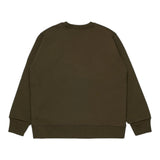Dsquared2 Felpa Chiusa Girocollo tinta unita con Logo Verde per Bambino DQ3128 VERDE DSQUARED2 