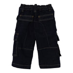 Dsquared2 Jeans tinta unita con Tasconi E Stampa Blu per Neonato DQ3149 BLU DSQUARED2 