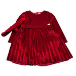 Ebita Abito Manica Lunga tinta unita con Fascia Rosso per Neonata 243293N ROSSO EBITA 