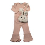 Ebita Completo 3 Pezzi Body-Leggins-Borsa Rosa per Neonata 255527 ROSA EBITA 