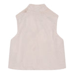 Eleventy Pelliccia tinta unita Modello Smanicato con Zip Beige per Bambina EX2A62 BEIGE ELEVENTY 