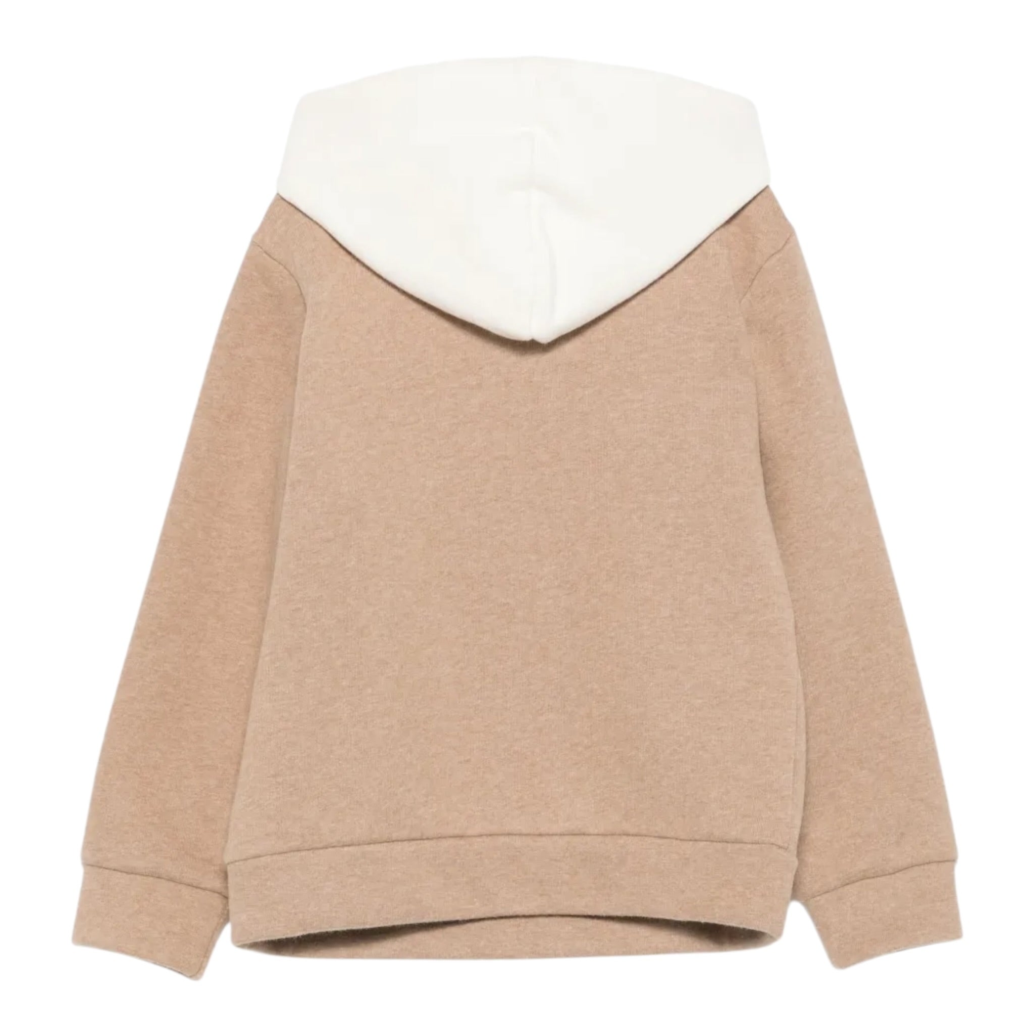 Eleventy Felpa tinta unita con Cappuccio Beige per Bambino EX4P00F0215 BEIGE ELEVENTY 