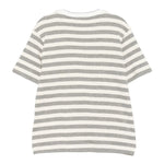 Eleventy T-Shirt tinta unita con Fantasia A Righe Panna per Bambina EX8P01 PANNA ELEVENTY 