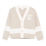 Eleventy Cardigan tinta unita Scollo A V Beige per Bambino EX9P60X BEIGE ELEVENTY 