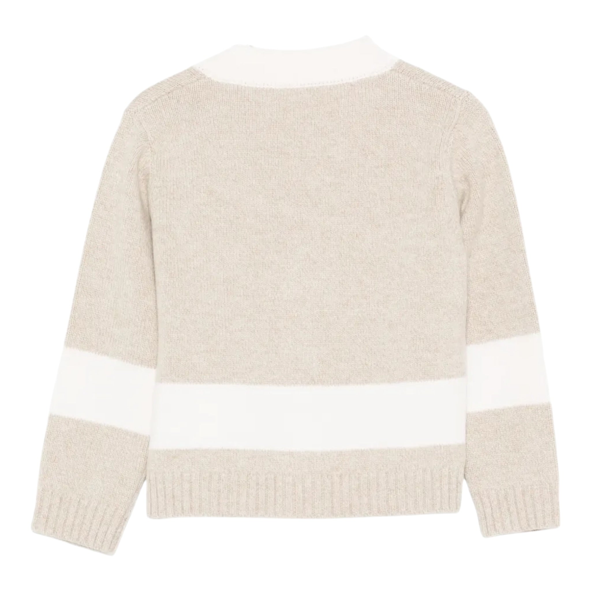 Eleventy Cardigan tinta unita Scollo A V Beige per Bambino EX9P60XX BEIGE ELEVENTY 