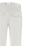 pantalone tinta unita in camoscio EX6P00V0162 PANNA ELEVENTY 