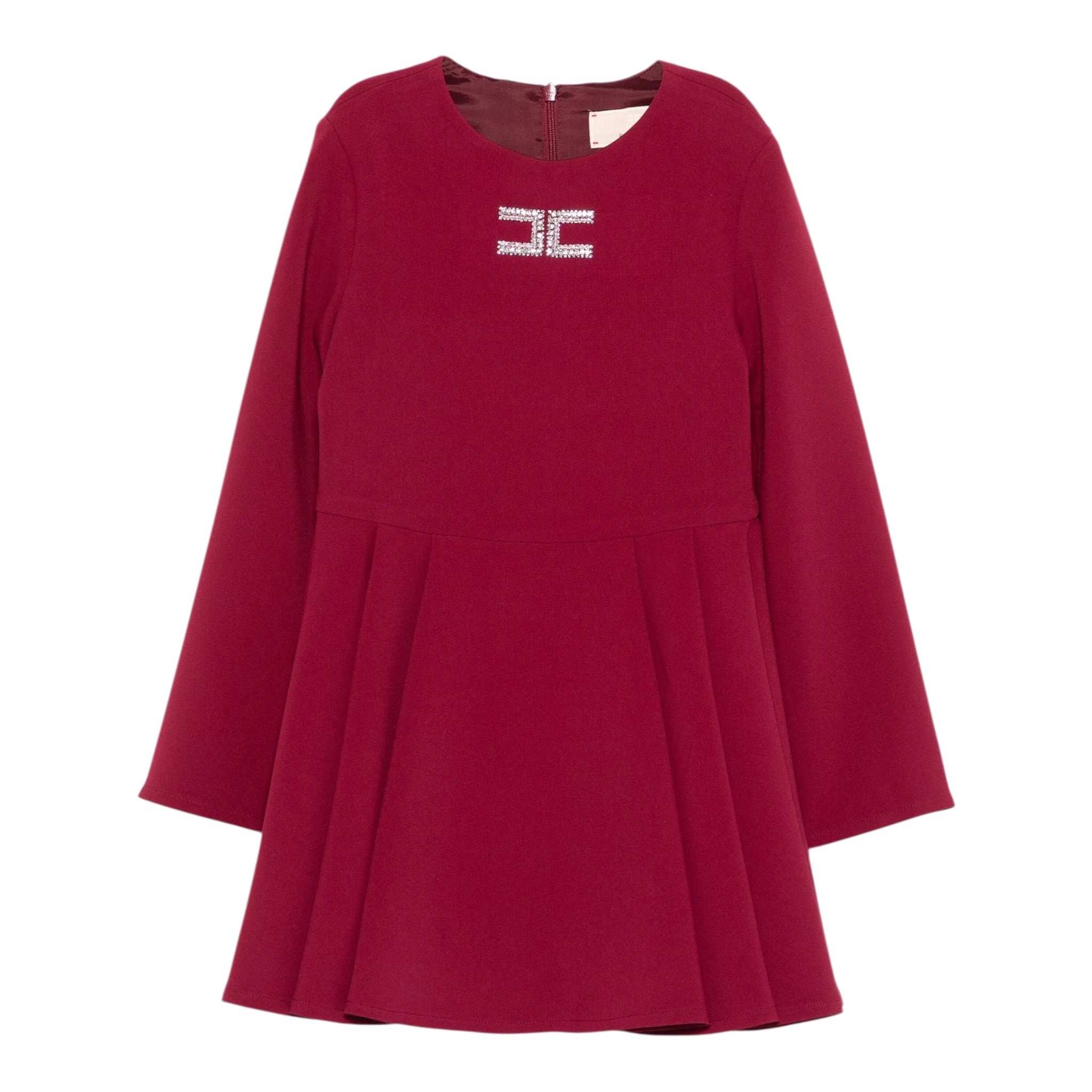 Elisabetta Franchi Abito Manica Lunga tinta unita Bordeaux per Bambina EFAB629 BORDEAUX ELISABETTA FRANCHI 