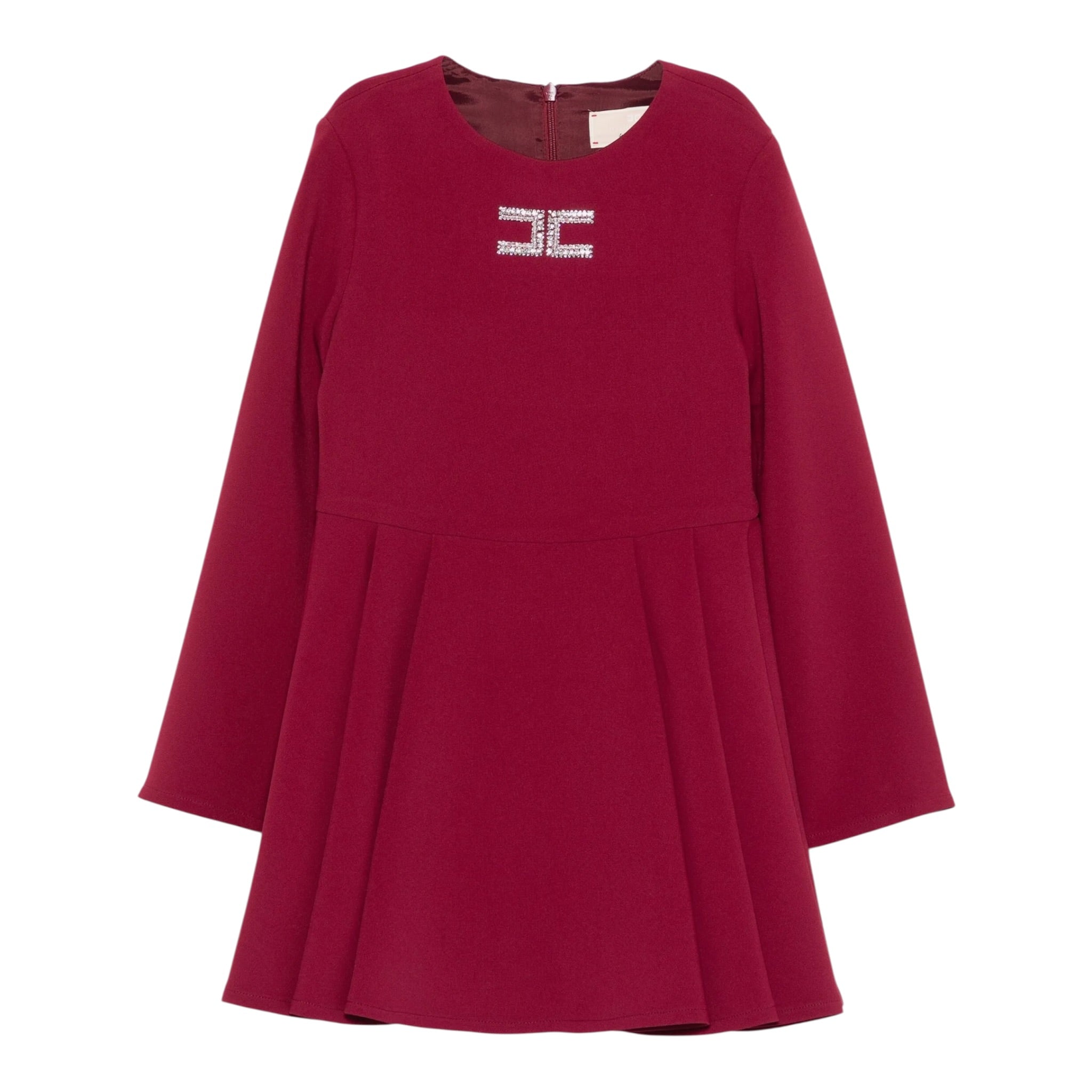 Elisabetta Franchi Abito Manica Lunga tinta unita Bordeaux per Bambina EFAB629XX BORDEAUX ELISABETTA FRANCHI 