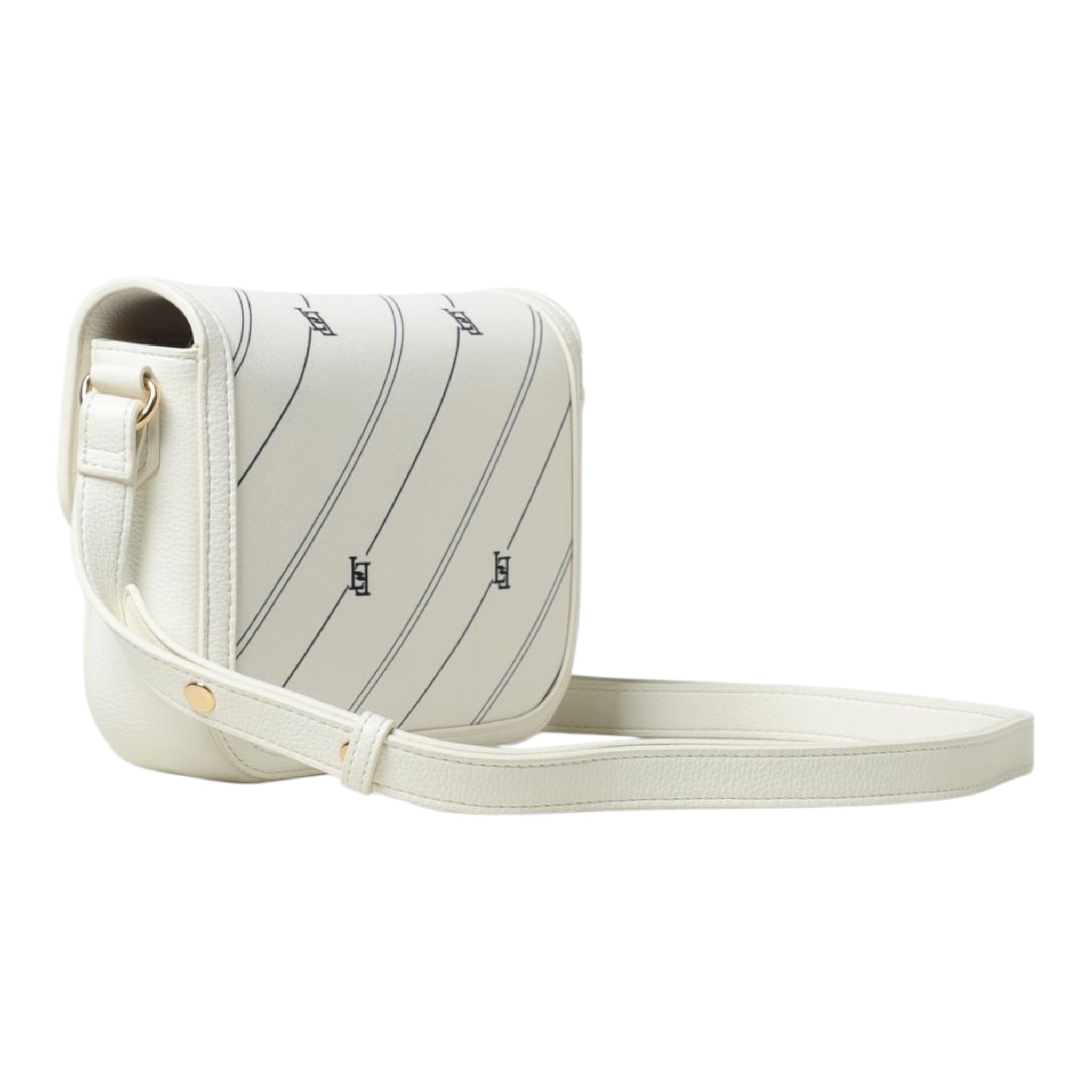 Elisabetta Franchi Borsa tinta unita con Loghi Panna per Bambina EFBO096 PANNA ELISABETTA FRANCHI 