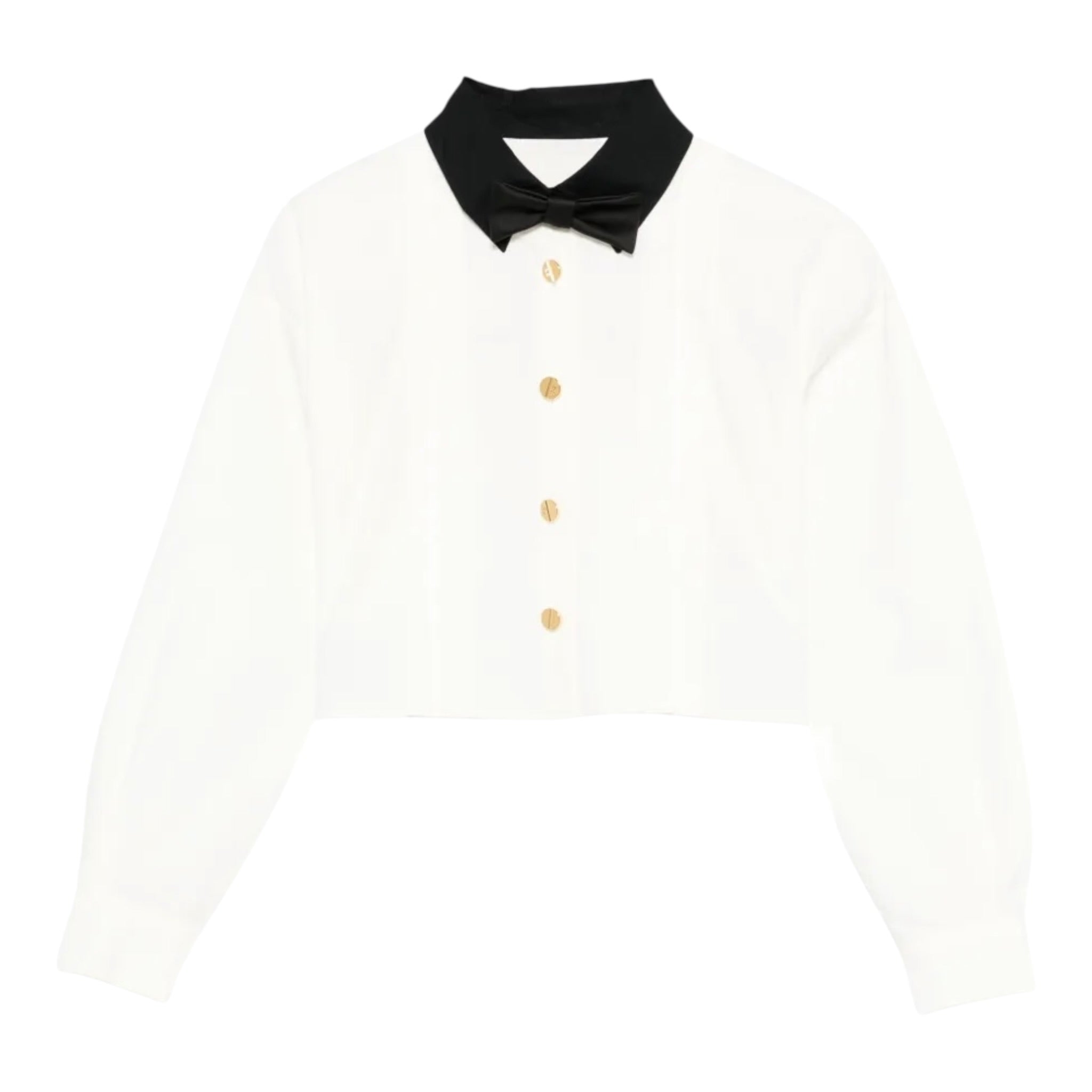 Elisabetta Franchi Camicia tinta unita con Colletto In Contrasto Bianco per Bambina EFCA272 BIANCO ELISABETTA FRANCHI 