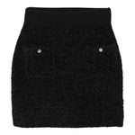 Elisabetta Franchi Gonna tinta unita con Elastico In Vita Nero per Bambina EFGO195 NERO ELISABETTA FRANCHI 