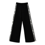 Elisabetta Franchi Pantalone tinta unita Modello Palazzo Nero per Bambina EFPA273 NERO ELISABETTA FRANCHI 