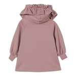 Elisabetta Franchi Abito Manica Lunga tinta unita con Cappuccio Rosa per Neonata EGAB212 ROSA ELISABETTA FRANCHI 