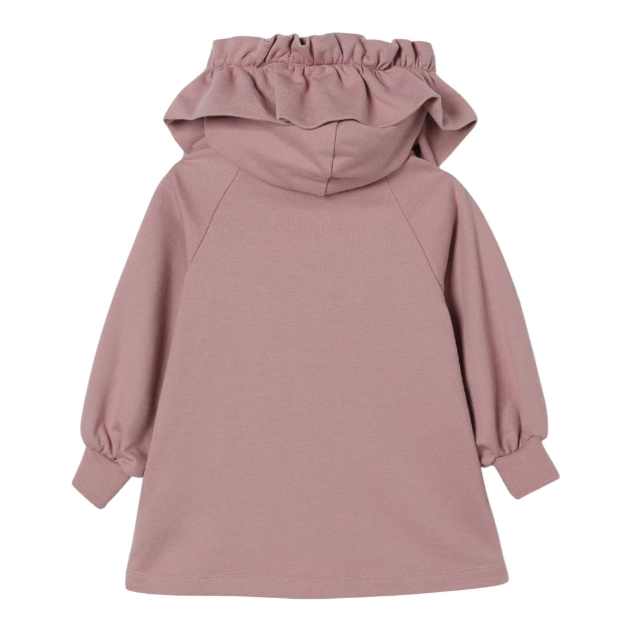 Elisabetta Franchi Abito Manica Lunga tinta unita con Cappuccio Rosa per Neonata EGAB212 ROSA ELISABETTA FRANCHI 