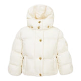 Elisabetta Franchi Giubbino tinta unita con Cappuccio Panna per Neonata EGGB307 PANNA ELISABETTA FRANCHI 