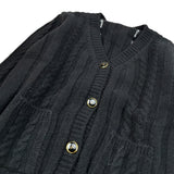 Elisabetta Franchi Cardigan tinta unita con Bottoni Nero per Neonata EGMA046 NERO ELISABETTA FRANCHI 
