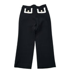 Elisabetta Franchi Pantalone tinta unita con Tasche Nero per Neonata EGPA086N NERO ELISABETTA FRANCHI 