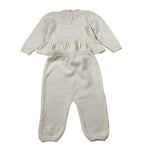 Elisabetta Franchi Completo 2 Pezzi Maglia-Pantalone tinta unita Panna per Neonata ENCD100 PANNA ELISABETTA FRANCHI 
