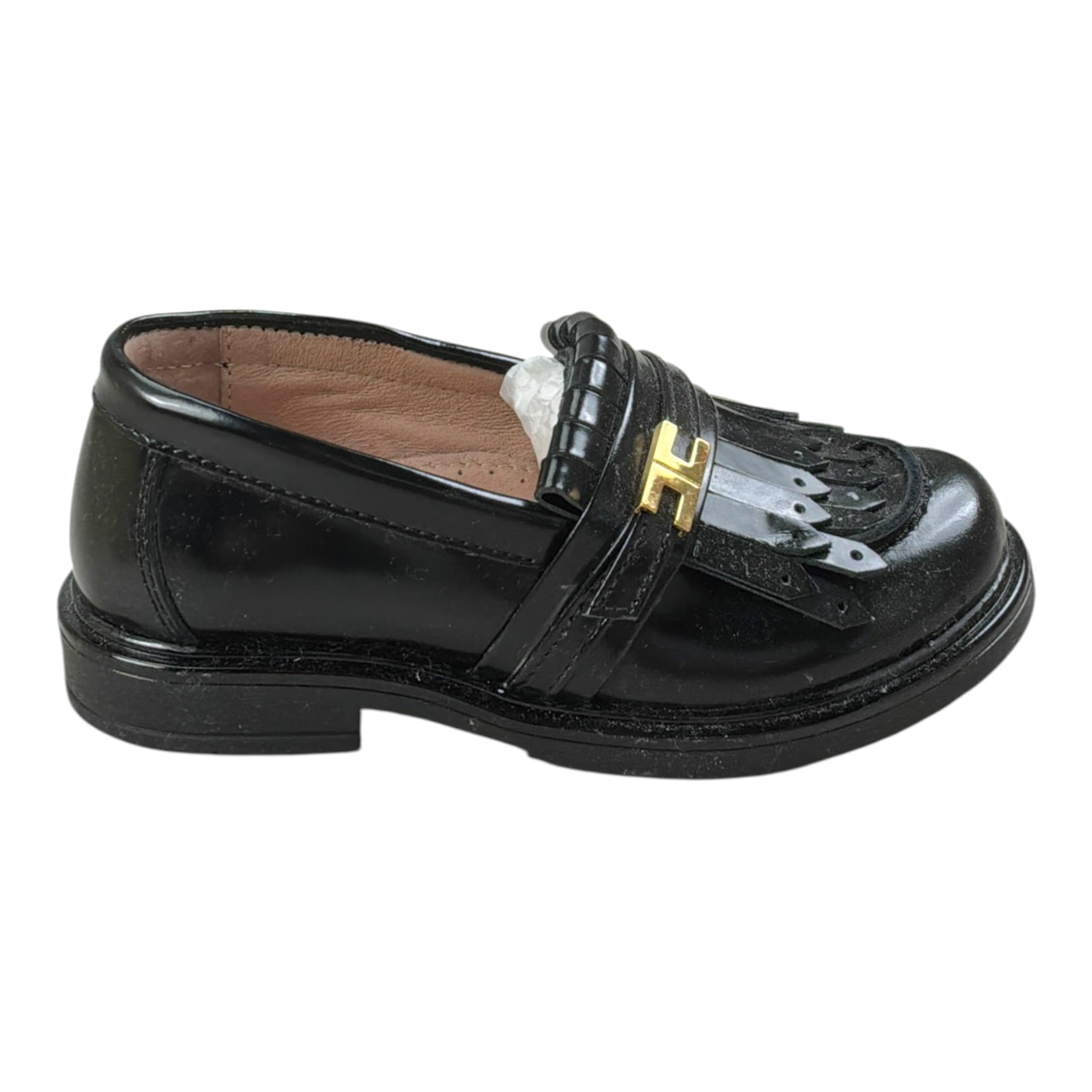 Elisabetta Franchi Mocassino tinta unita Nero per Bambina F1A4E0372 NERO ELISABETTA FRANCHI 
