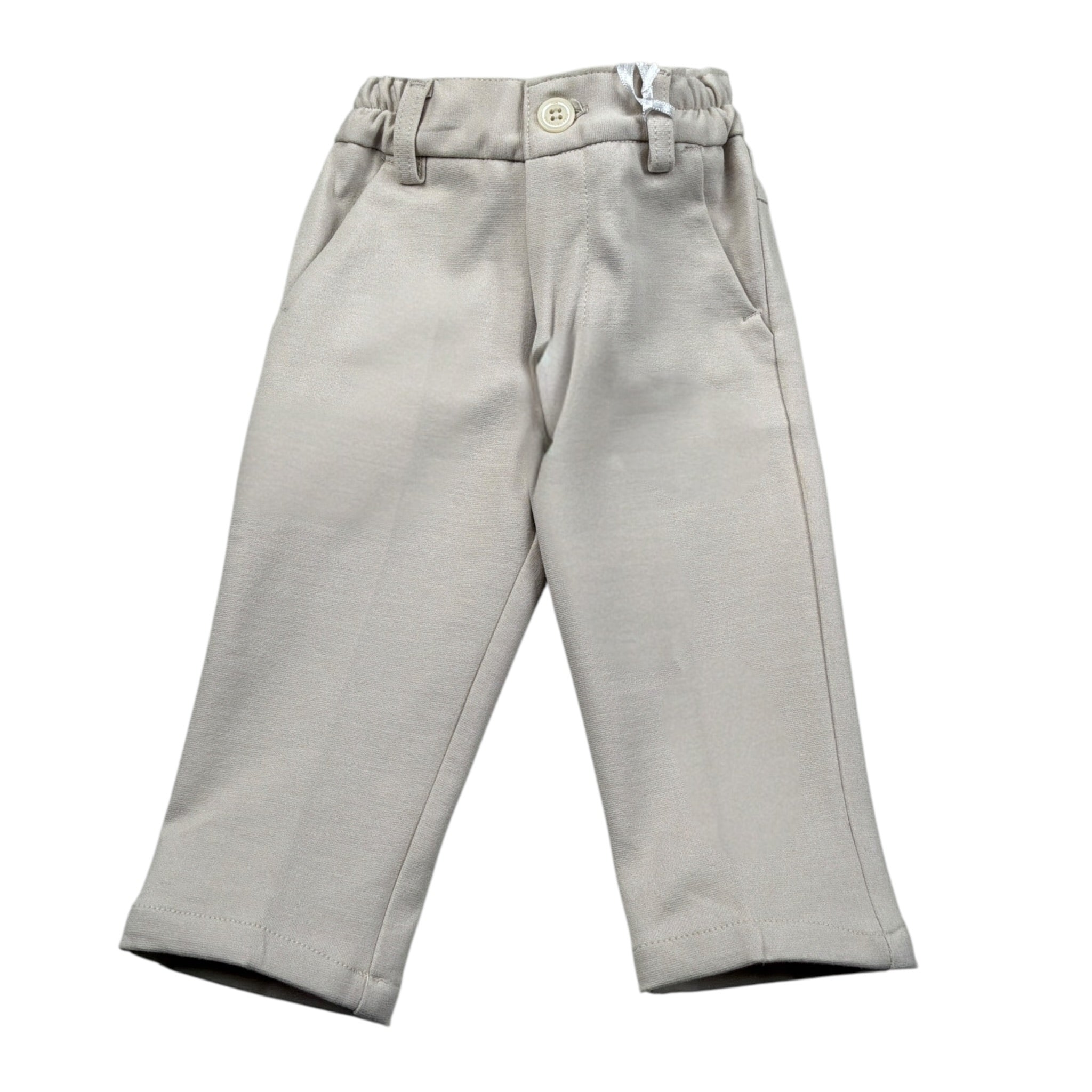Emanuel Pris Pantalone tinta unita con Elastico In Vita Beige per Neonato EP110I BEIGE EMANUEL PRIS 