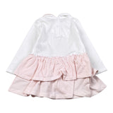 Emc Abito Bicolore con Stampa Bianco/Rosa per Neonata AA4047 BIANCO/ROSA EMC 