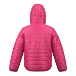 Emc Giubbino tinta unita con Zip E Cappuccio Fuxia per Bambina AV1156 FUXIA EMC 