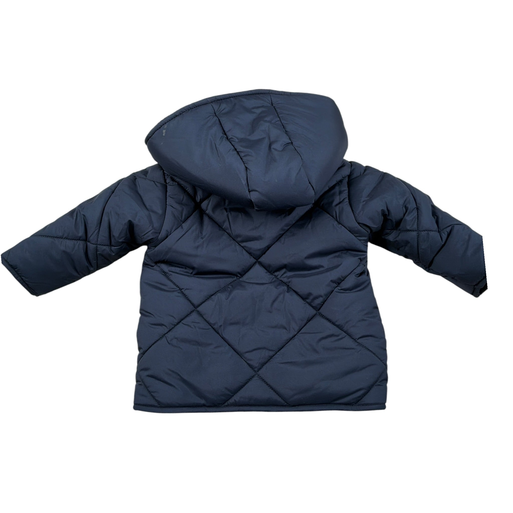 Emc Giubbino tinta unita con Zip E Cappuccio Blu per Neonato AV1208 BLU EMC 
