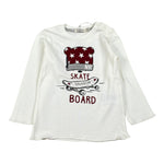 Emc Shirt Girocollo tinta unita con Stampa Bianco per Neonato BX1700 BIANCO EMC 