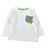 Emc Shirt Girocollo tinta unita con Stampa Bianco per Neonato BX1816 BIANCO EMC 