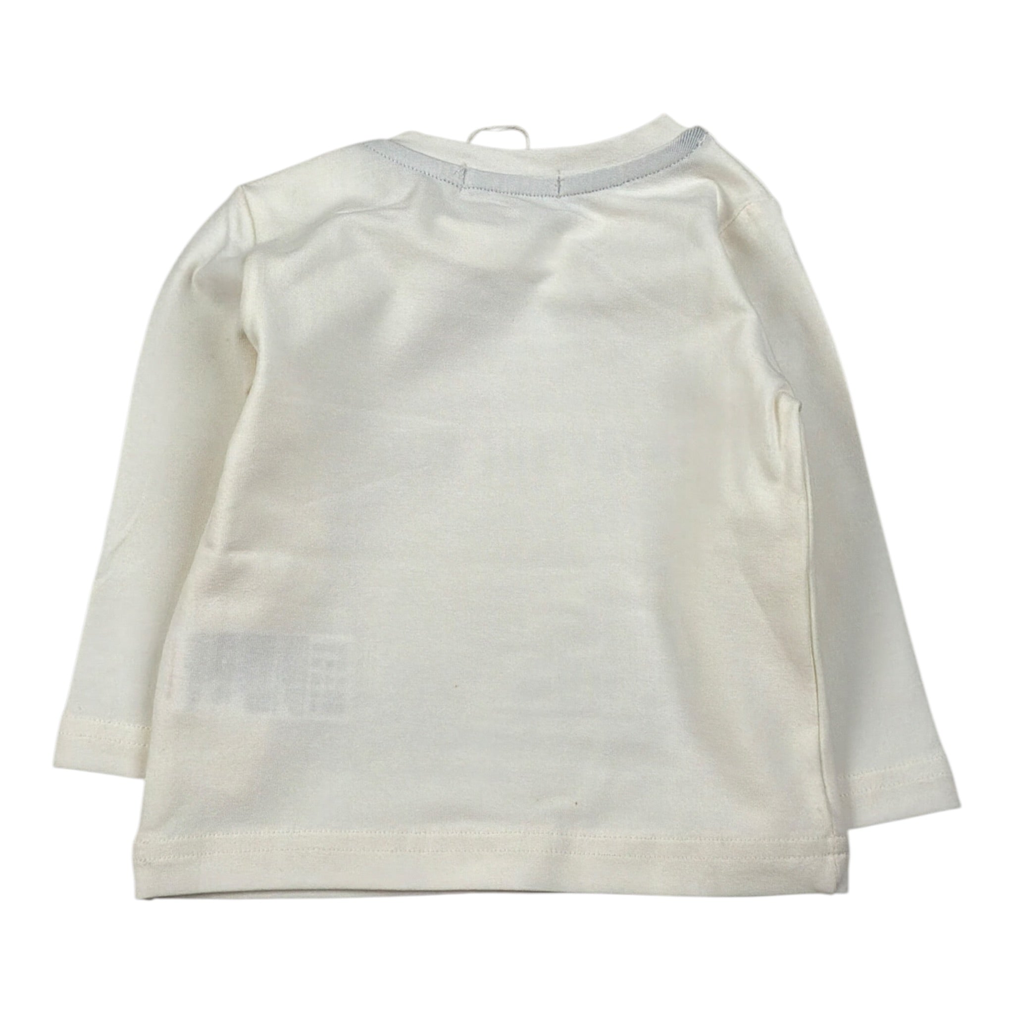 Emc Shirt Girocollo tinta unita con Stampa Bianco per Neonato BX1895 BIANCO EMC 