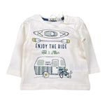Emc Shirt Girocollo tinta unita con Stampa Bianco per Neonato BX1895 BIANCO EMC 