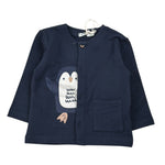 Emc Cardigan tinta unita con Stampa Blu per Neonato CE2037 BLU EMC 
