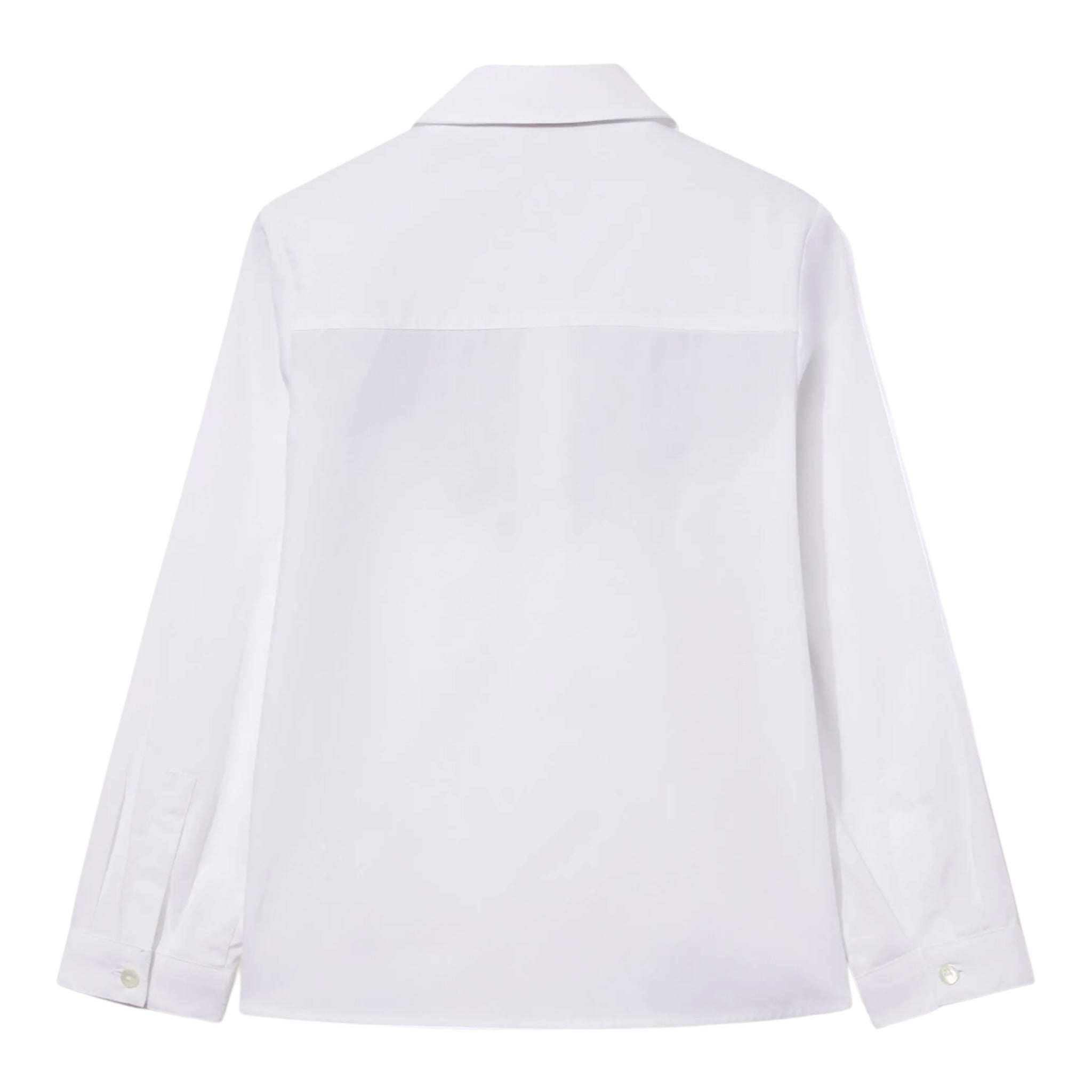Emilio Pucci Camicia Manica Lunga tinta unita con Ricami Bianco per Bambina PV5A40 BIANCO EMILIO PUCCI 