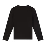 Emporio Armani Shirt Girocollo tinta unita con Logo Nero per Bambino 7B000021 NERO EMPORIO ARMANI 