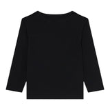 Emporio Armani Shirt Girocollo tinta unita con Logo Nero/Oro per Bambino 7B000021 NERO/ORO EMPORIO ARMANI 