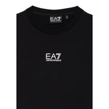 Emporio Armani Felpa Chiusa Girocollo tinta unita con Logo Nero per Bambino 7B000161X NERO EMPORIO ARMANI 
