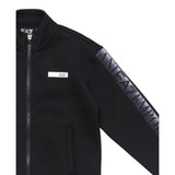 Emporio Armani Felpa con Zip tinta unita con Maniche Logate Nero per Bambino 7G000158 NERO EMPORIO ARMANI 