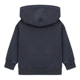 Emporio Armani Felpa tinta unita con Cappuccio E Stampa Blu per Bambino EB000465 BLU EMPORIO ARMANI 