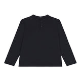 Emporio Armani Shirt Girocollo tinta unita con Logo Blu per Neonato EB00418 BLU EMPORIO ARMANI 