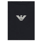 Emporio Armani Shirt Girocollo tinta unita con Logo Blu per Neonato EB00418 BLU EMPORIO ARMANI 