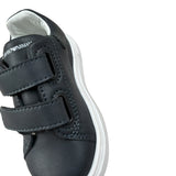 Emporio Armani Sneakers tinta unita con Strappi Blu per Bambino XMX022 BLU EMPORIO ARMANI 