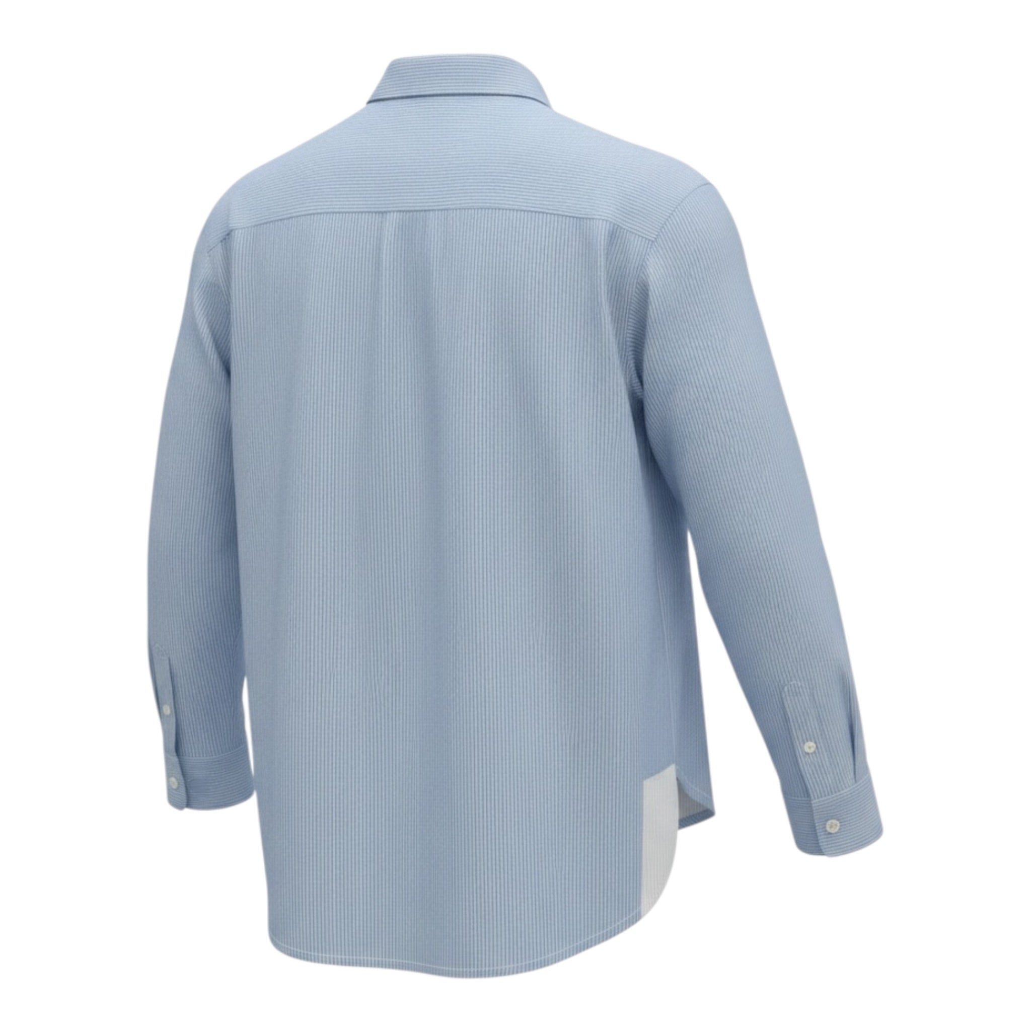 Ermanno Scervino Camicia tinta unita con Fantasia A Righe Azzurro per Bambina SFCA046 AZZURRO ERMANNO SCERVINO 