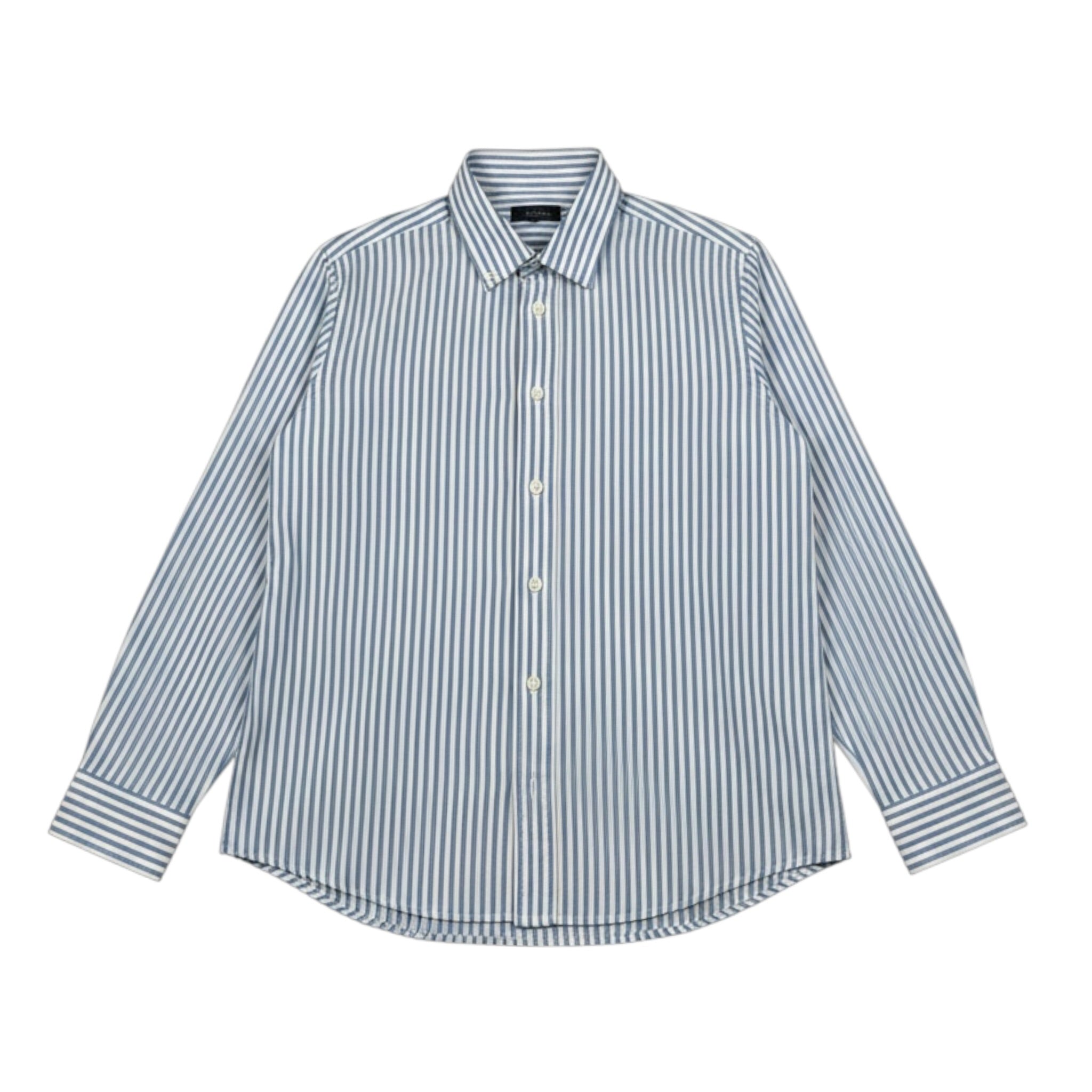 Fay Camicia Manica Lunga Fantasia A Righe Azzurro per Bambino FS5P00 AZZURRO FAY 