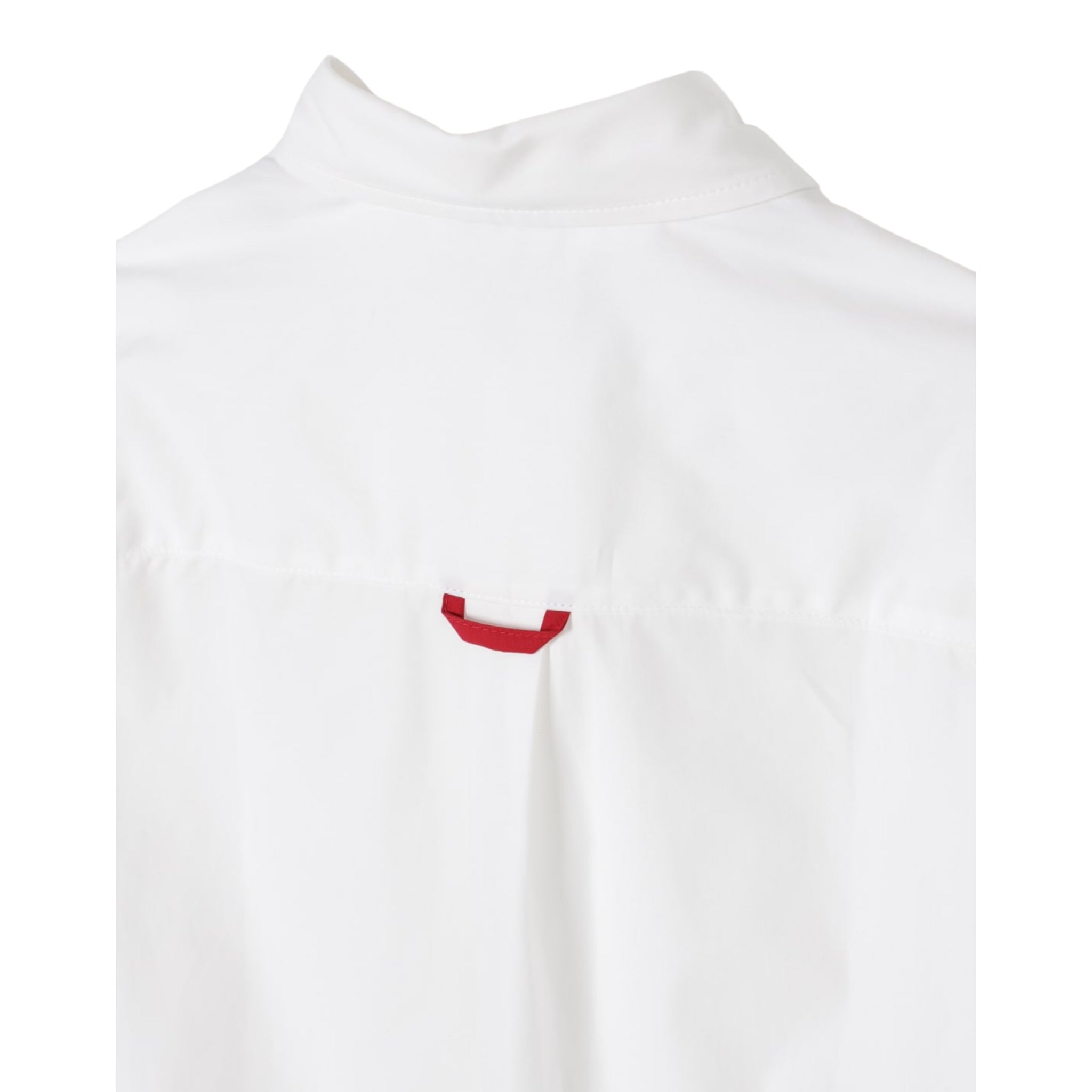 Fay Camicia tinta unita con Logo Bianco per Bambino FW5Q20 BIANCO FAY 