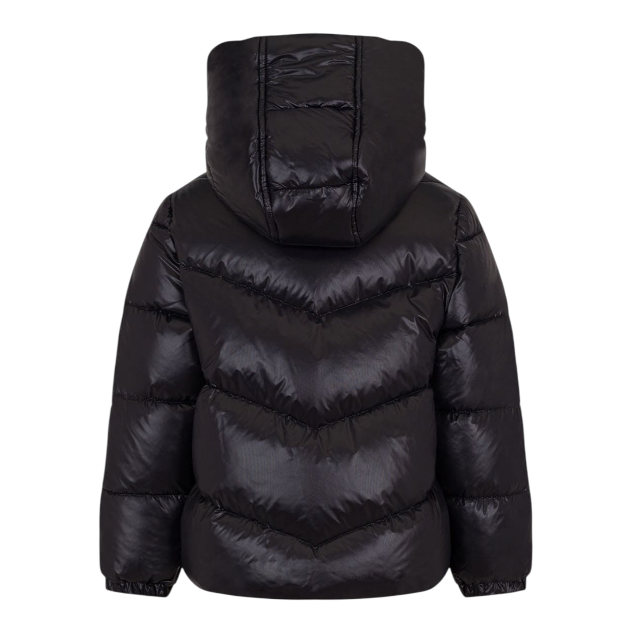 Fay Giubbino tinta unita con Cappuccio Nero per Bambina FX2A877 NERO FAY 