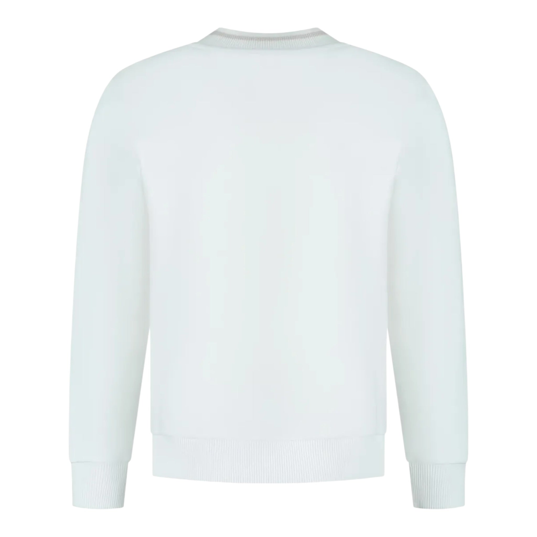 Fay Felpa Chiusa Girocollo tinta unita con Logo Panna per Bambino FX4P00X PANNA FAY 