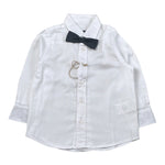 Fred Mello Camicie tinta unita con Papillions Bianco per Neonato 004745 BIANCO FRED MELLO 