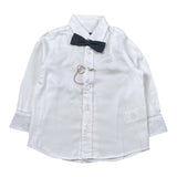 Fred Mello Camicie tinta unita con Papillions Bianco per Neonato 004745 BIANCO FRED MELLO 