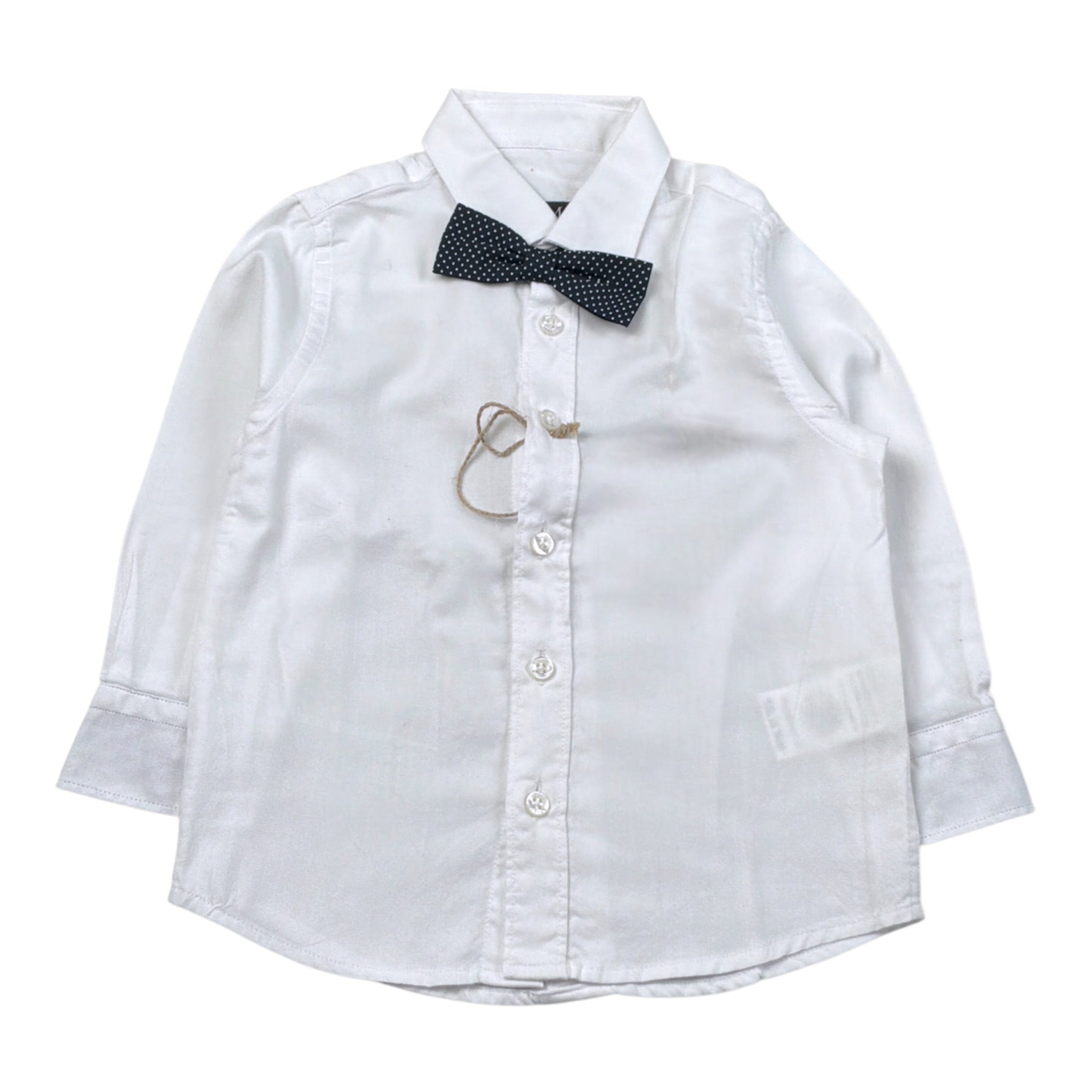 Fred Mello Camicie tinta unita con Papillions Bianco per Neonato 004745 BIANCO FRED MELLO 